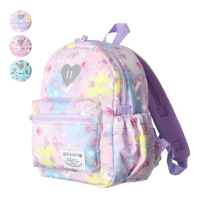 Unicorn Strawberry Pattern Water-Repellent Bonding Backpack